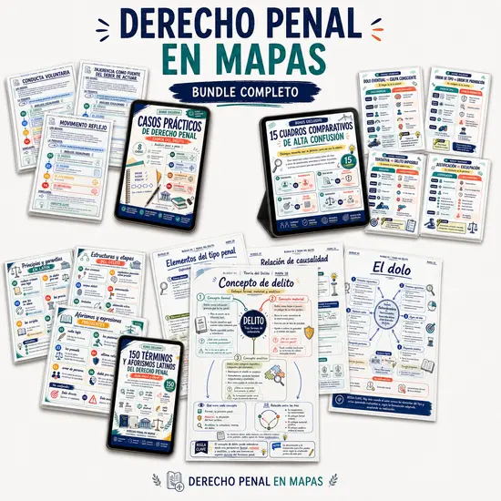 90 Mapas Mentales Visuales de Derecho Penal